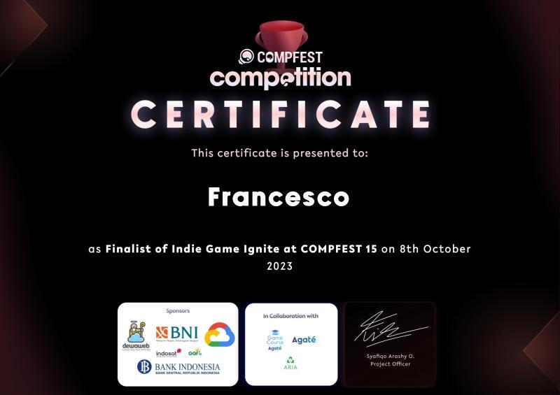 COMPFEST 15 Finalist of Indie Game Ignite